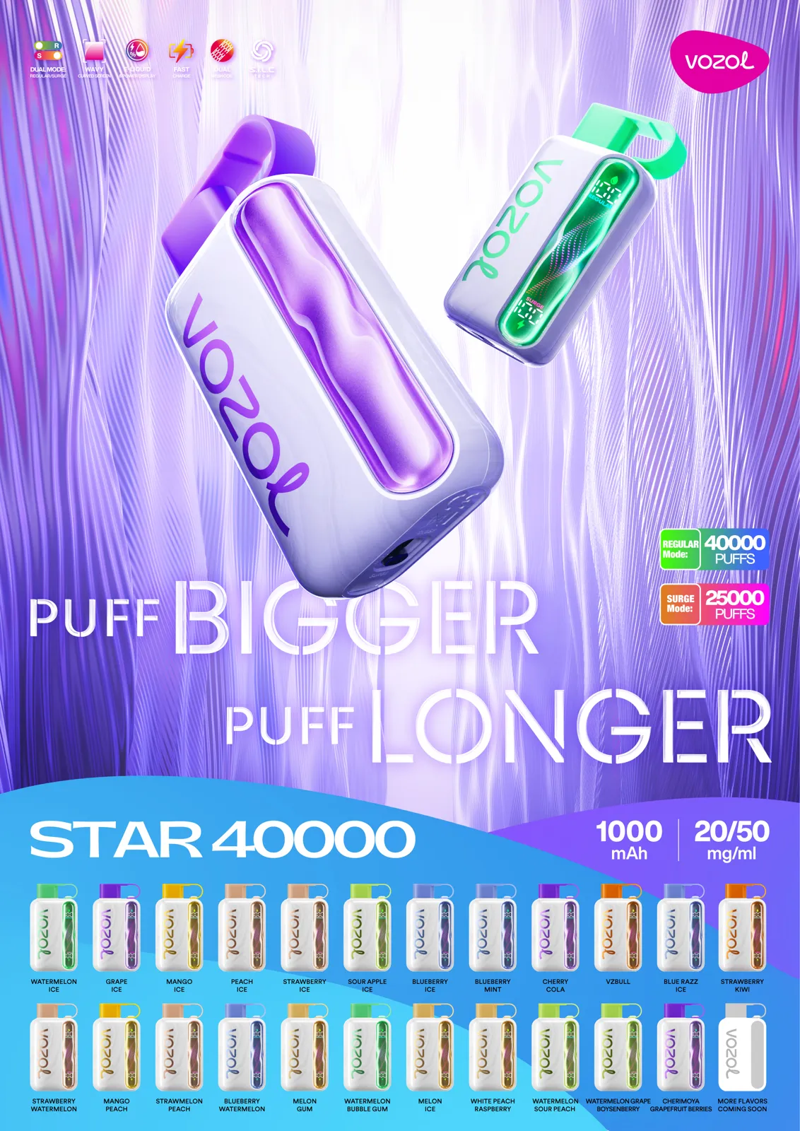VOZOL vape brand showcase